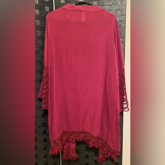 Beautiful Alison Grace Kimono with fringe and embroidered pattern XL - Picture 8 of 14